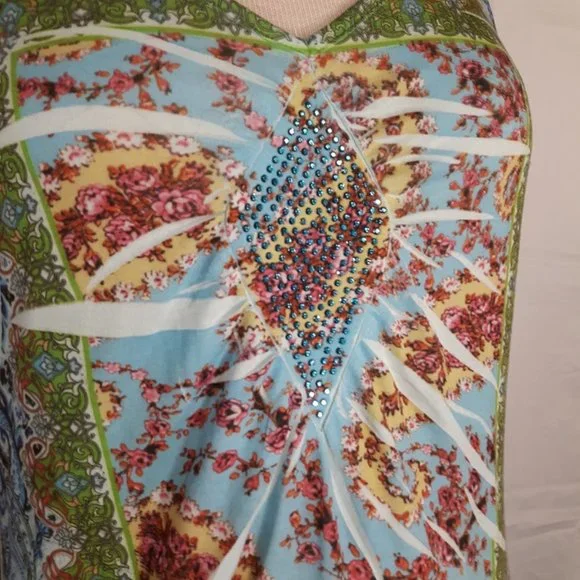 Live And Let Live Sublimation Shirt Small Embellished GUC - Picture 2 of 8